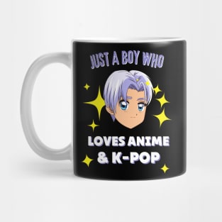 Just A Boy Who Loves Anime And K-Pop Fan Mug